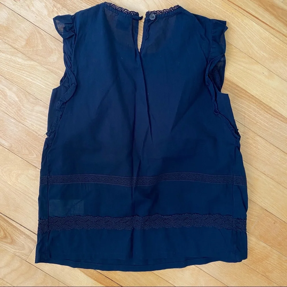 Gap Lace Trimmed Blouse - Size M